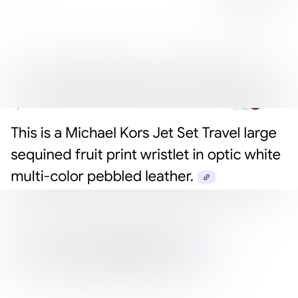 Michael Kors Wristlet with Sequin Fruit Design - Picture 9 of 10